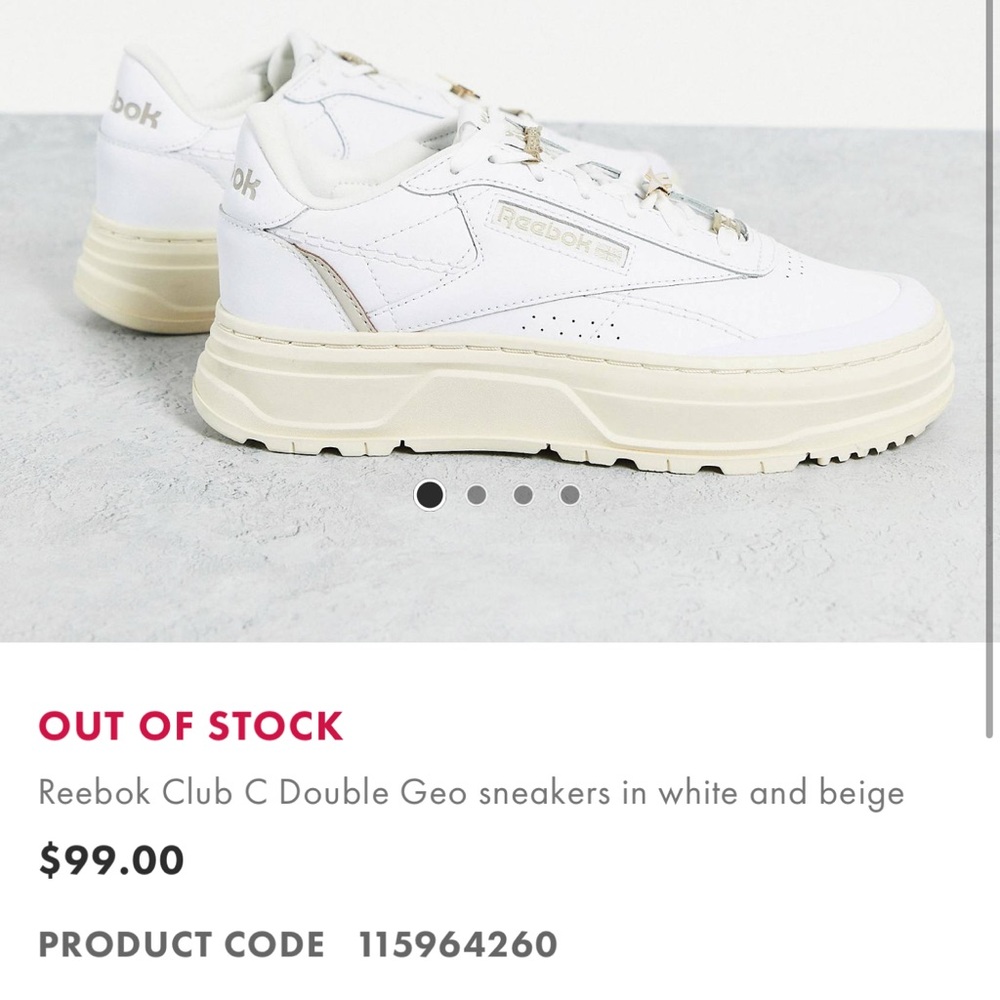 NIB Reebok Club sneakers